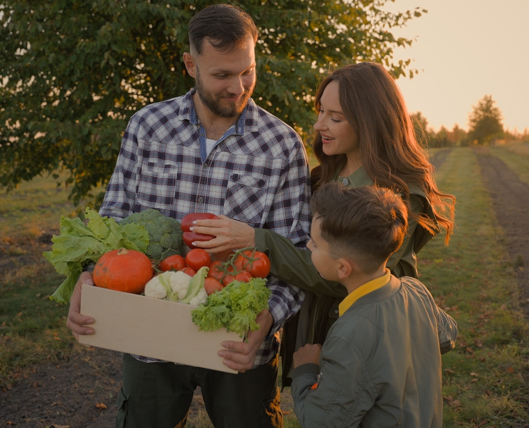 Sustainable agriculture products serving diverse families